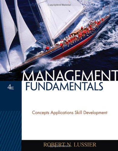 Imagen de archivo de Management Fundamentals: Concepts, Applications, Skill Development a la venta por Campus Bookstore