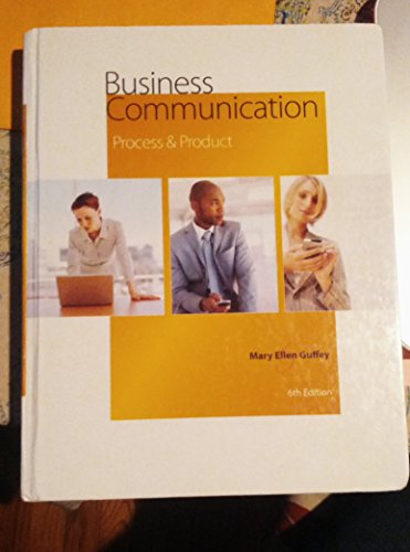 Beispielbild fr Business Communication: Process and Product zum Verkauf von BookHolders