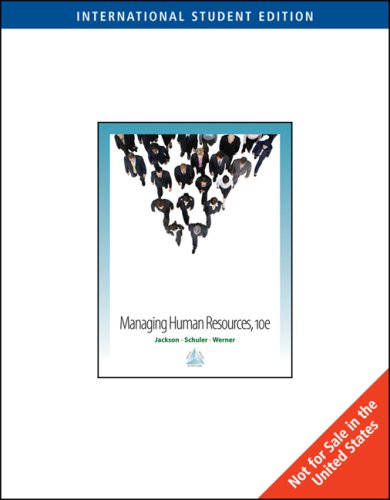 Managing Human Resources Through Stategic Partnerships, International Edition (9780324579659) by Susan Jackson