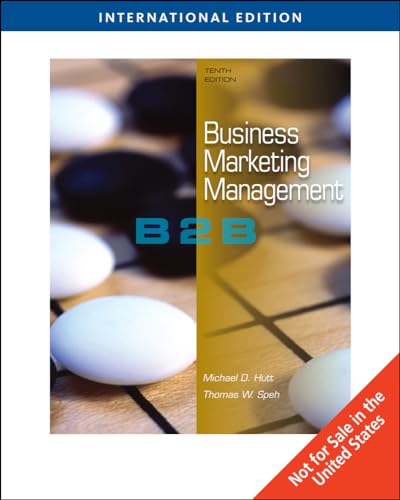 9780324581638: Business Marketing Management: B2B, International Edition
