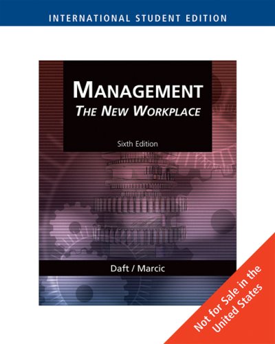 9780324581768: Management: The New Workplace