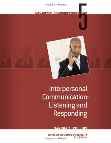 Imagen de archivo de Module 5: Interpersonal Communication Listening and Responding (Managerial Communication) a la venta por HPB-Red