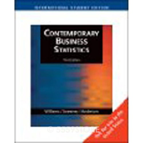 Beispielbild fr Contemporary Business Statistics, International Edition (with Student CD-ROM) zum Verkauf von WorldofBooks