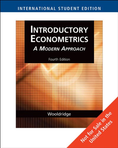 Stock image for Introductory Econometrics: A Modern Approach. Jeffrey M. Wooldridge for sale by ThriftBooks-Dallas