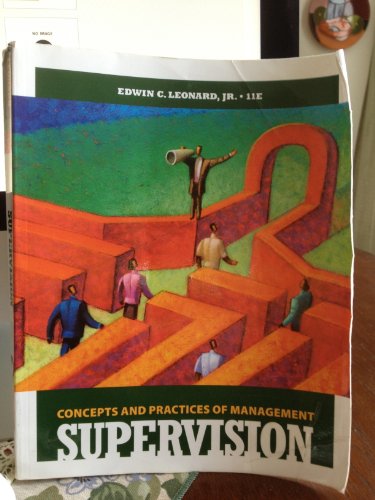 Stock image for Supervision : Concepts and Practices of Management for sale by Better World Books