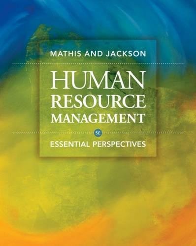 9780324592412: Human Resource Management: Essential Perspectives