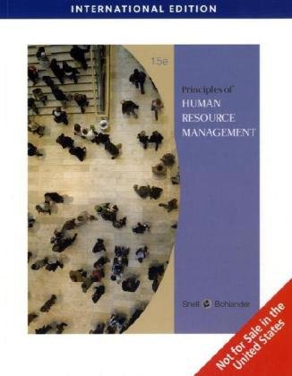 Human Resource Management, International Edition (9780324593303) by George Bohlander