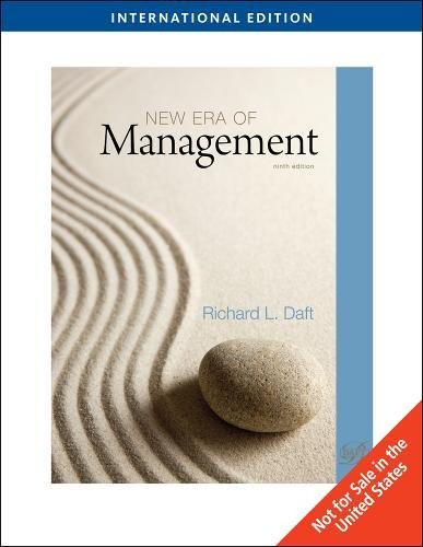 Imagen de archivo de New Era of Management, International Edition a la venta por WorldofBooks
