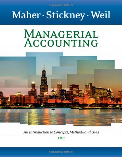 Imagen de archivo de Managerial Accounting: An Introduction to Concepts, Methods and Uses (Revised) a la venta por Roundabout Books