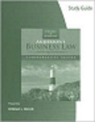 Imagen de archivo de Anderson's Business Law and the Legal Environment a la venta por ThriftBooks-Atlanta