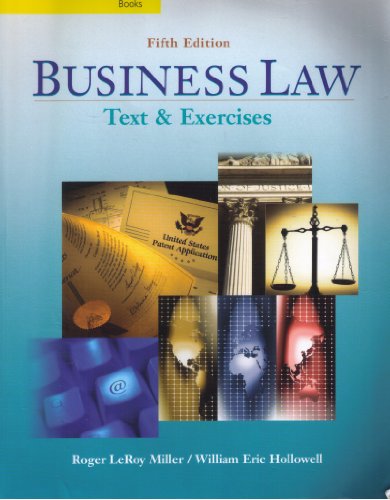 Beispielbild fr Business Law : Text and Exercises zum Verkauf von Better World Books