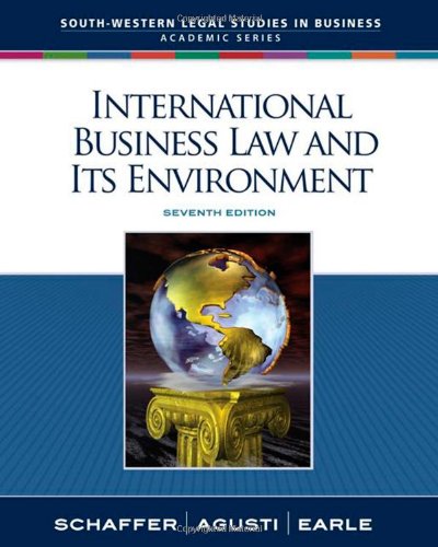 Imagen de archivo de International Business Law and Its Environment a la venta por HPB-Red