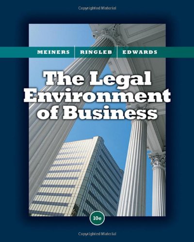 Beispielbild fr The Legal Environment of Business zum Verkauf von Better World Books