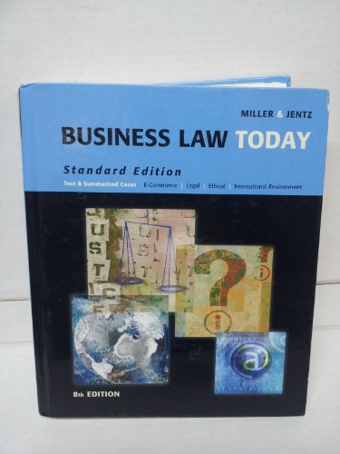 Beispielbild fr Business Law Today zum Verkauf von Better World Books