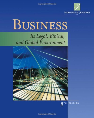 Beispielbild fr Business : Its Legal, Ethical, and Global Environment zum Verkauf von Better World Books: West