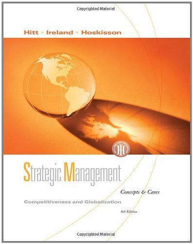 Imagen de archivo de Strategic Management : Competitiveness and Globalization, Concepts and Cases a la venta por Better World Books