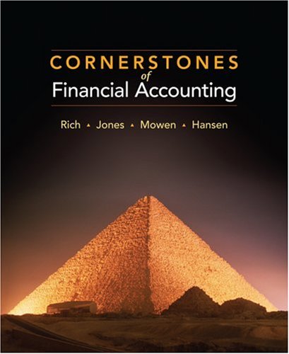 Beispielbild fr Cornerstones of Financial Accounting (Available Titles CengageNOW) zum Verkauf von HPB-Red