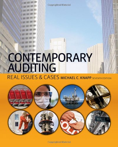 Stock image for Contemporary Auditing : Real Issues and Cases for sale by Better World Books