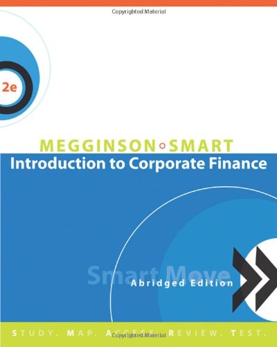 Beispielbild fr Introduction to Corporate Finance, Abridged Edition (with SMARTMoves Printed Access Card & Thomson ONE) zum Verkauf von HPB-Red