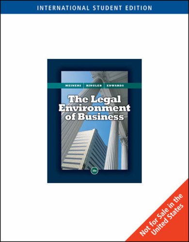 Beispielbild fr The Legal Environment of Business zum Verkauf von ThriftBooks-Dallas