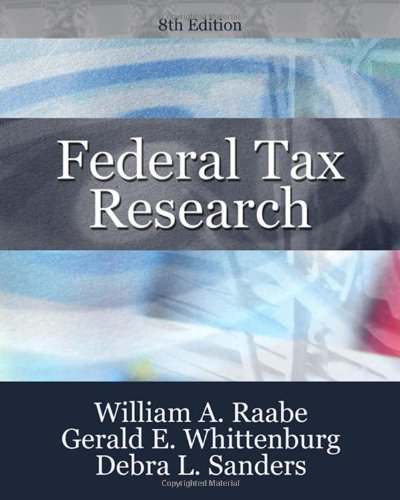 Stock image for Federal Tax Research for sale by Better World Books