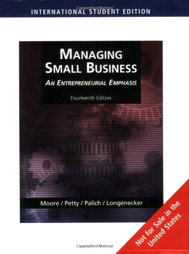 Imagen de archivo de Managing Small Business: An Entrepreneurial Emphasis: An Entrepreneurial Emphasis, International Edition a la venta por medimops