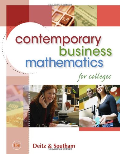 Beispielbild fr Contemporary Business Mathematics for Colleges (with CD-ROM) zum Verkauf von BooksRun