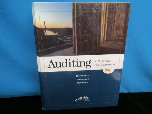 Imagen de archivo de Auditing: A Business Risk Approach (Book Only) a la venta por Hawking Books