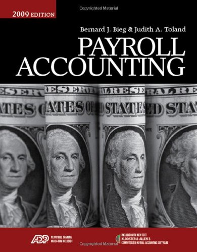 Stock image for Payroll Accounting 2009 (with Klooster/Allen  s Computerized Payroll Accounting Software) for sale by -OnTimeBooks-