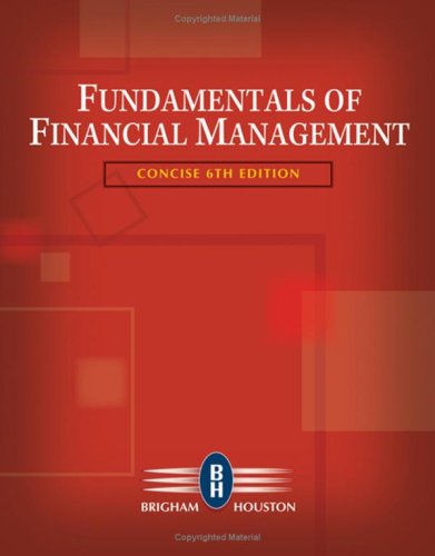 Imagen de archivo de Fundamentals of Financial Management, Concise Edition (Book Only) a la venta por HPB-Red