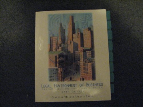 Beispielbild fr Legal Environment of Business/Custom Edition for Coastline CC zum Verkauf von SecondSale