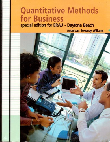 9780324680706: Quantitative Methods for Business (Special Edition for ERAU)