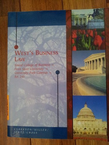 Beispielbild fr West's Business Law (Smeal College of Business, Penn State University, University Park Campus - BA 241) zum Verkauf von ThriftBooks-Dallas