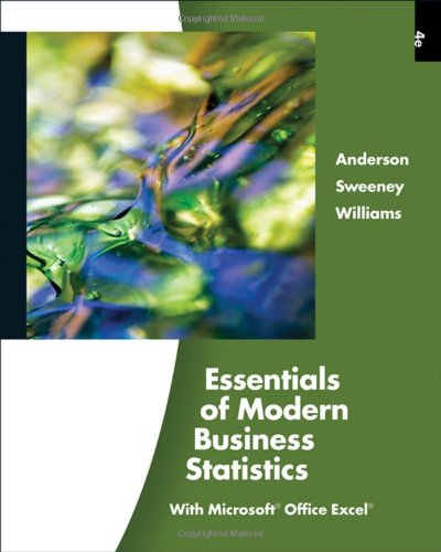 9780324783513: Essentials of Modern Business Statistics, with Microsoft Office Excel