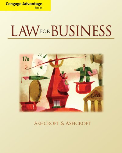 9780324786538: Law for Business (Cengage Advantage Books)
