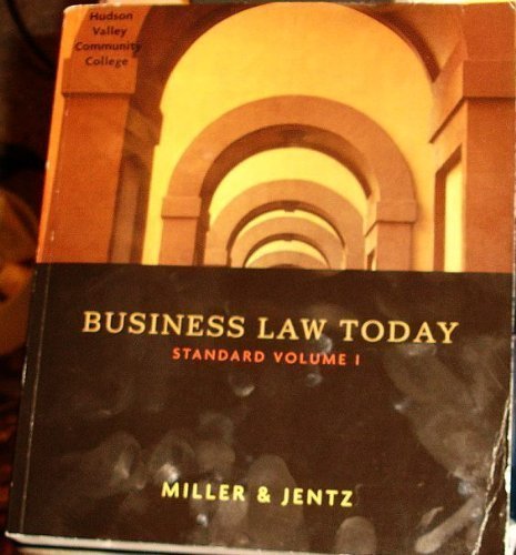 Beispielbild fr Business Law Today Standard Volume 1 zum Verkauf von Better World Books