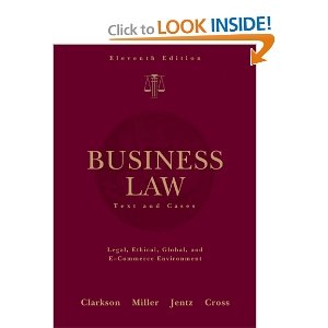 Beispielbild fr Business Law 11e for Salt Lake Community College (11th edition for Salt Lake Community College) zum Verkauf von ThriftBooks-Atlanta