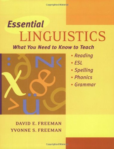 Imagen de archivo de Essential Linguistics: What You Need to Know to Teach Reading, ESL, Spelling, Phonics, and Grammar a la venta por Orion Tech