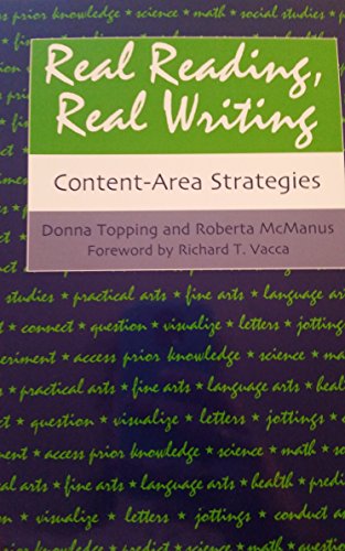 Imagen de archivo de Real Reading, Real Writing : Content-Area Strategies a la venta por Better World Books