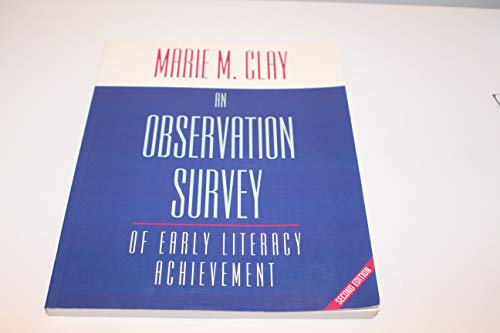 Beispielbild fr An Observation Survey: of Early Literacy Achievement zum Verkauf von WorldofBooks