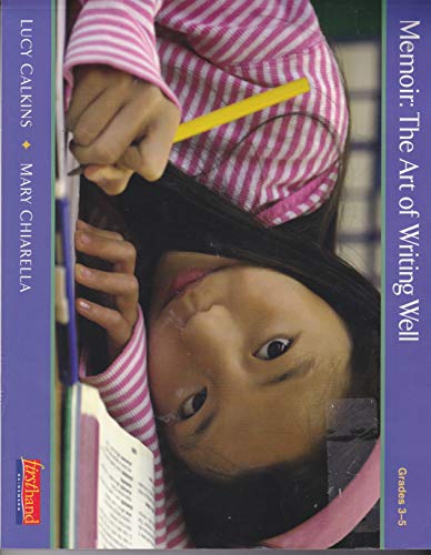 Beispielbild fr Memoir: The Art of Writing Well Grades 3-5 zum Verkauf von Better World Books