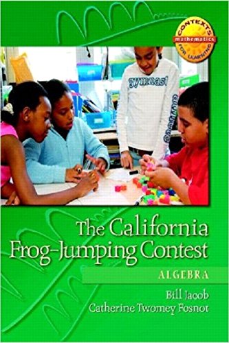 Imagen de archivo de The California Frog-Jumping Contest: Algebra (Context for Learning Math) a la venta por Read&Dream
