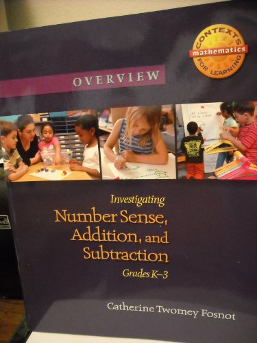 Beispielbild fr Overview Investigating Number Sense, Addition, and Subtraction Grades K - 3 zum Verkauf von Better World Books