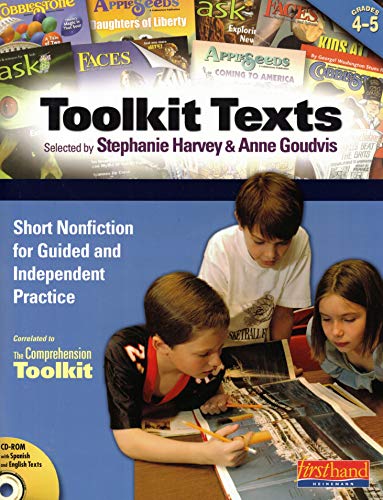 Stock image for Toolkit Texts: Grades 4-5 : Short Nonfiction for Guided and Independent Practice for sale by Better World Books