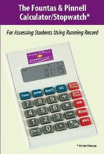 Beispielbild fr Fountas and Pinnell Calculator Stopwatch zum Verkauf von SecondSale