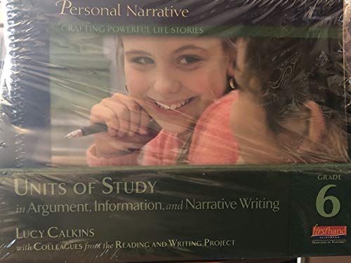 9780325047140: Units of Study for Writing, Grade 6