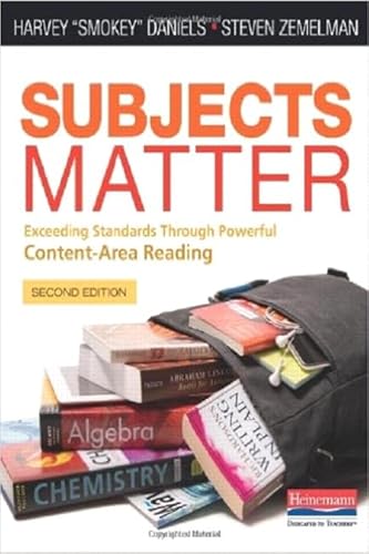 Imagen de archivo de Subjects Matter, Second Edition: Exceeding Standards Through Powerful Content-Area Reading a la venta por HPB-Red