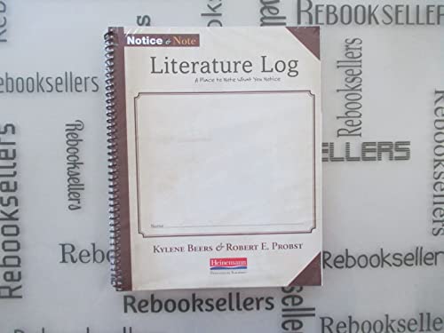 Imagen de archivo de Notice & Note Literature Log a la venta por BooksRun