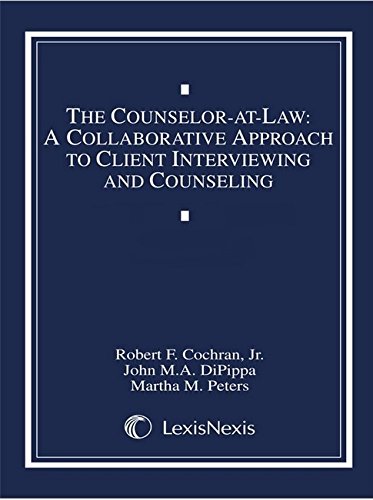 9780327015178: The Counselor-at-Law: A Collaborative Approach to Client Interviewing and Counseling