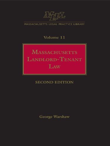 9780327161929: Massachusetts Legal Practice Library Volume 11: Massachusetts Landlord-Tenant Law (Massachusetts practice library)